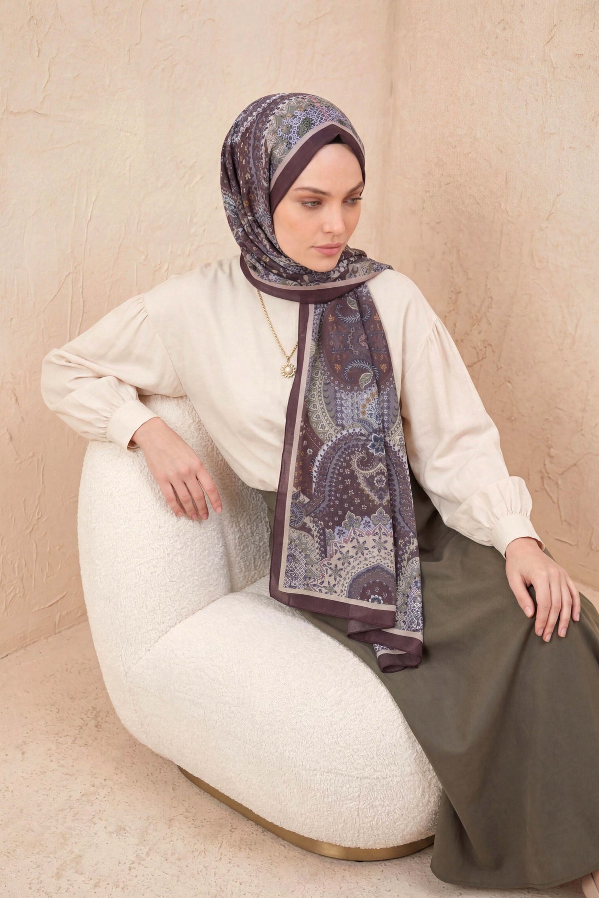 Barbiee etnik mistik viyole şal