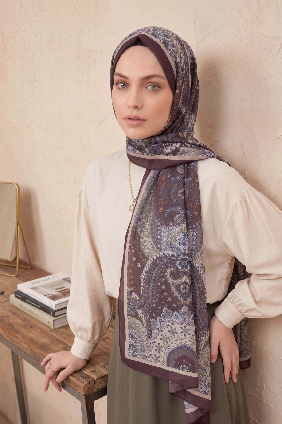 Barbiee etnik mistik viyole şal