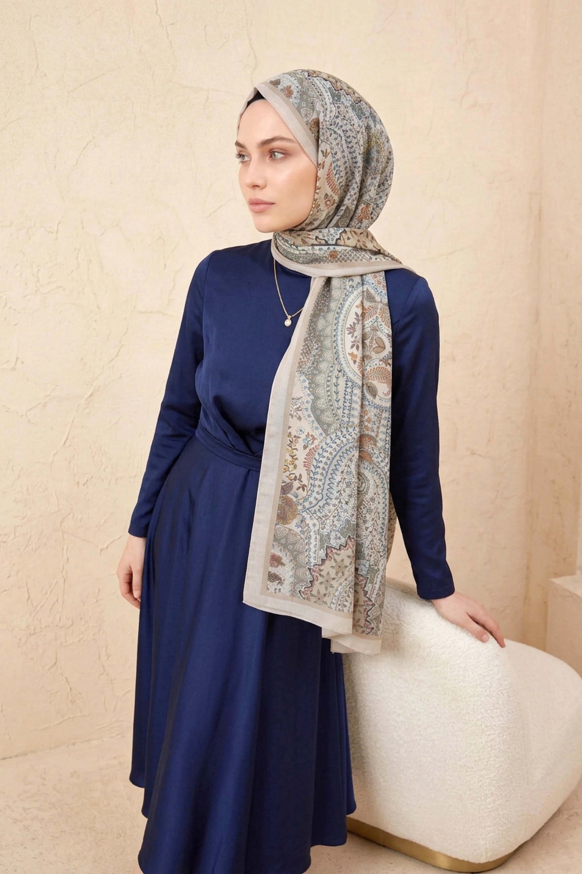 Barbiee etnik kemik vizon şal