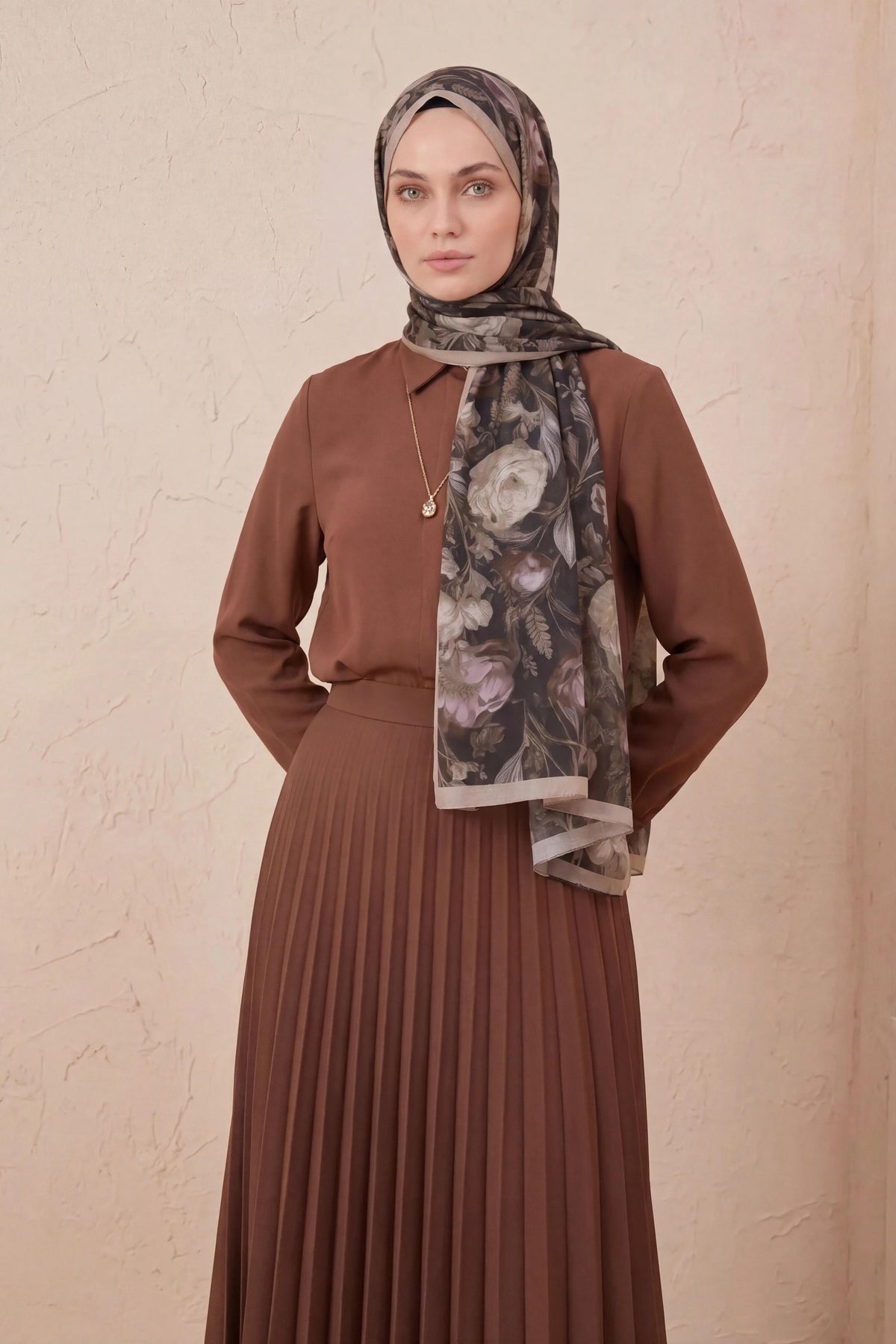 Barbiee lotus misty bloom şal