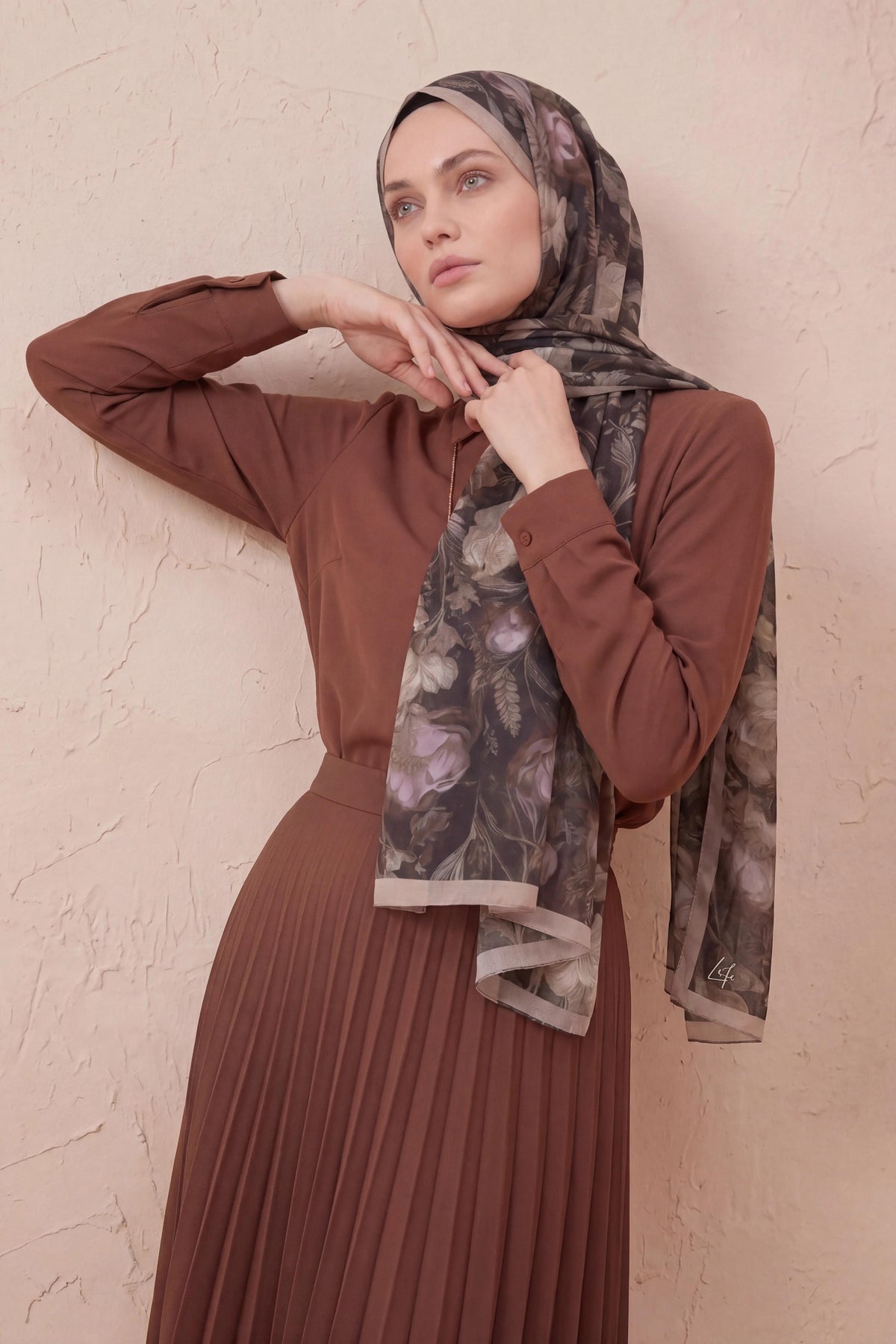 Barbiee lotus misty bloom şal