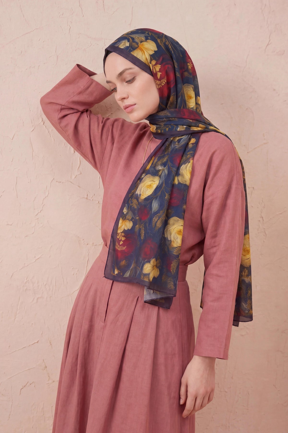 Barbiee lotus sunset bloom şal