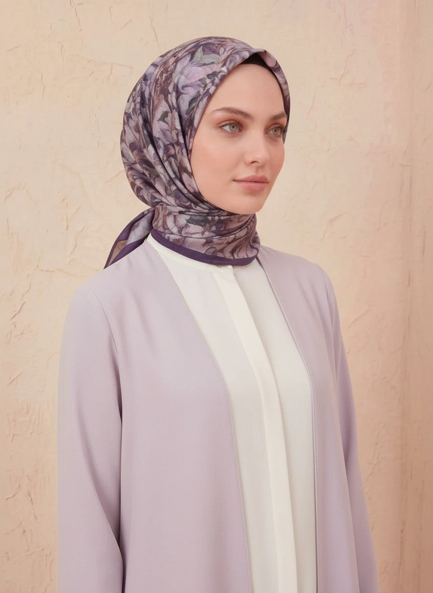 Barbiee aura  lila bahçesi eşarp