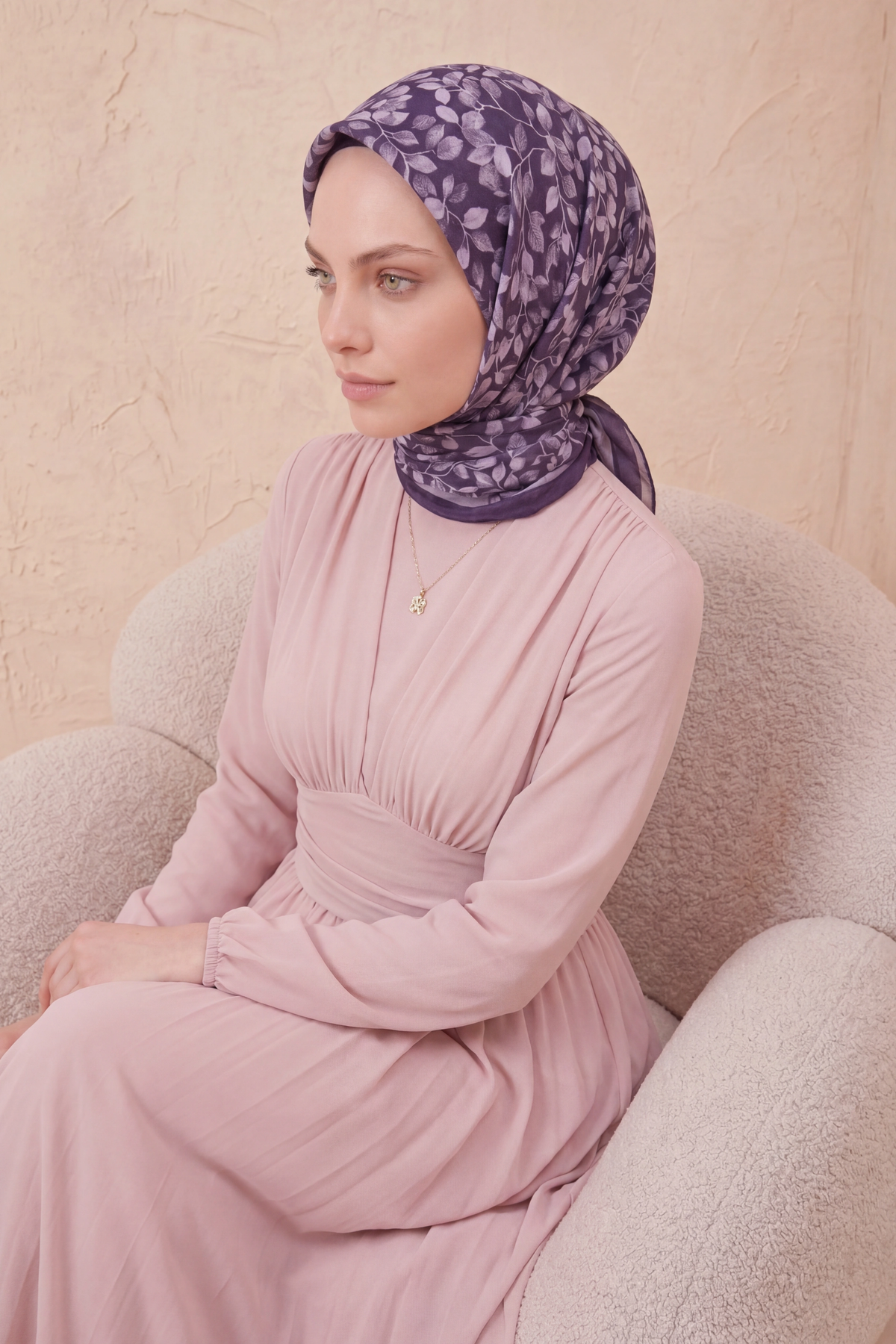 Barbiee zeytin dalı  menekşe eşarp