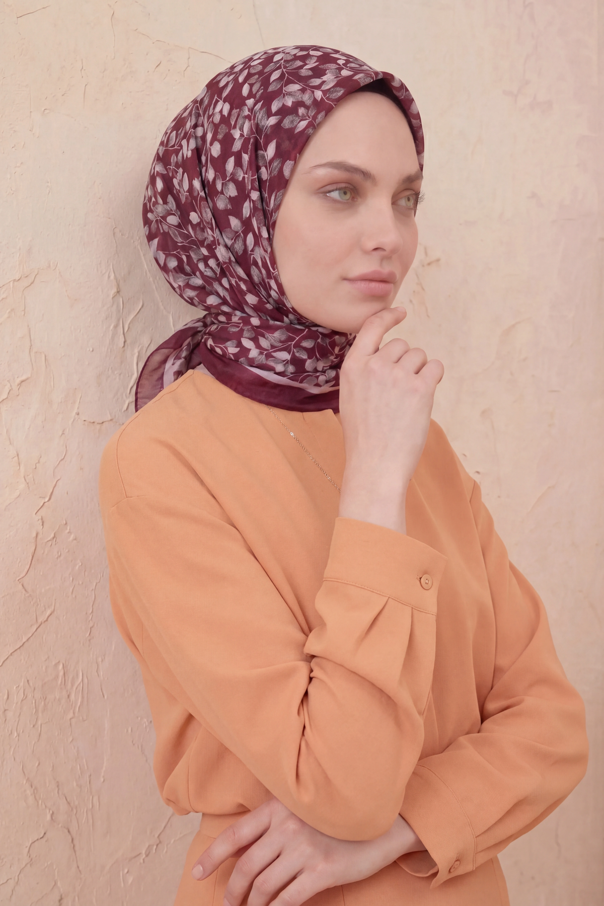Barbiee zeytin dalı mor bahçe eşarp