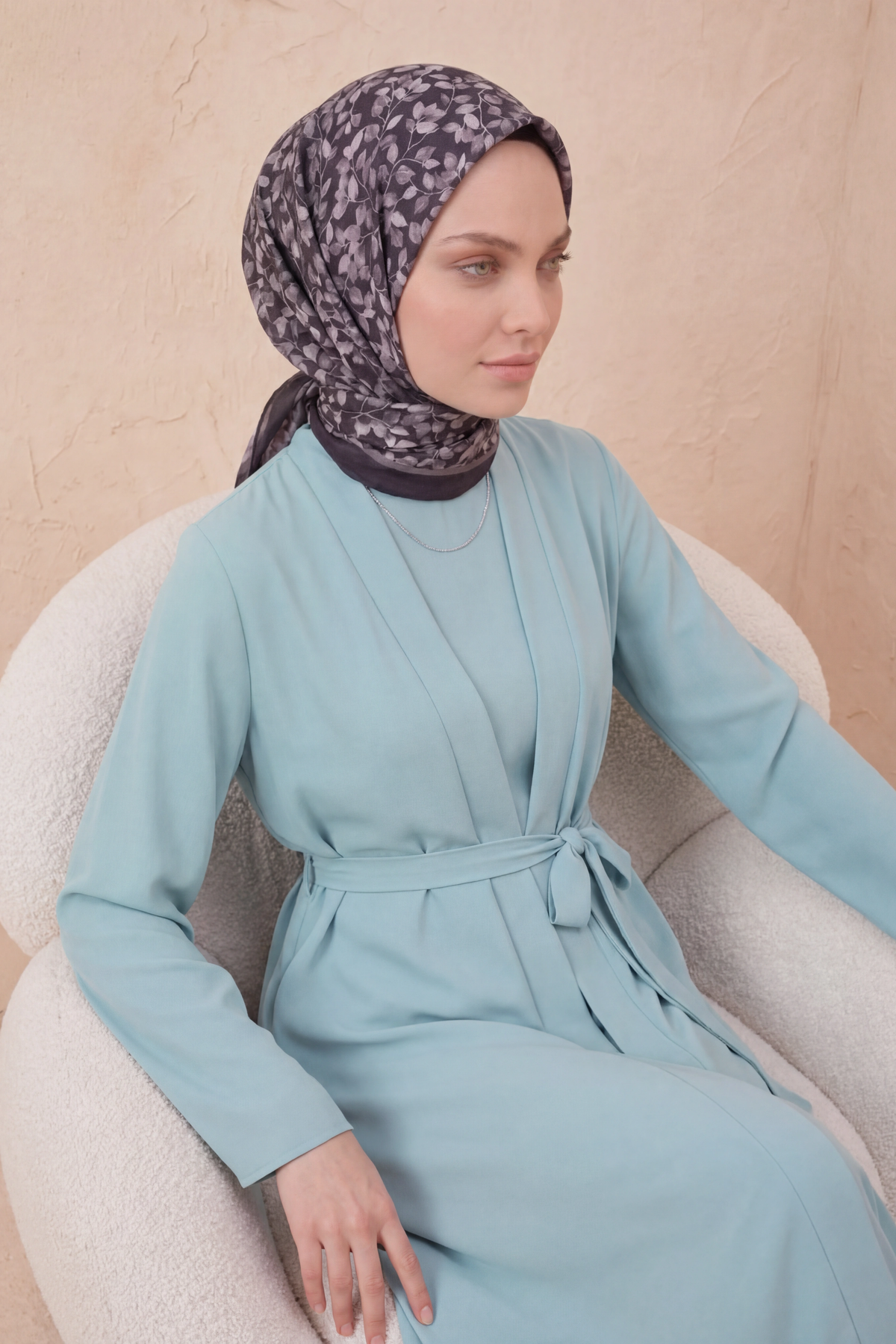 Barbiee zeytin dalı füme eşarp